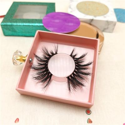 China Wholesale 25mm Thick False Lashes 3d Mink Eyelashes Thick Fluffy Lashes 25mm for sale