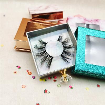 China China Factory Wholesale 25MM High Quality Thick Faux 3D Mink False Eyelashes With Custom Fluffy Box for sale