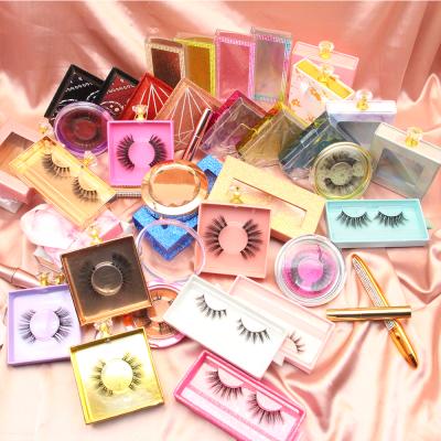 China Direct Sale Thick Fluffy False Eyelashes 25mm Mink Eyelashes 3d Mink Eyelashes Wholesale Factory False Mink Thick for sale