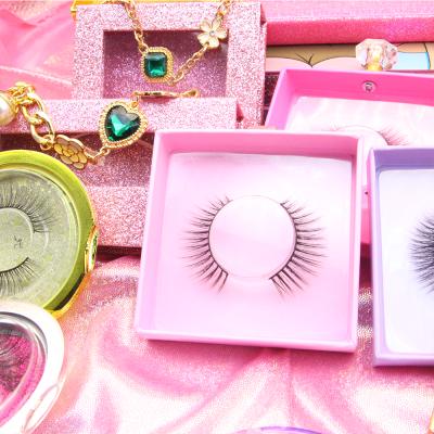 China Hot selling private label cruelty free vegan thick good quality 3d silk eyelashes with custom box for sale