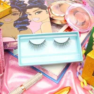 China Competitive price thick silk eyelashes 3d 5d thick natural style good quality new lashes box customized for sale