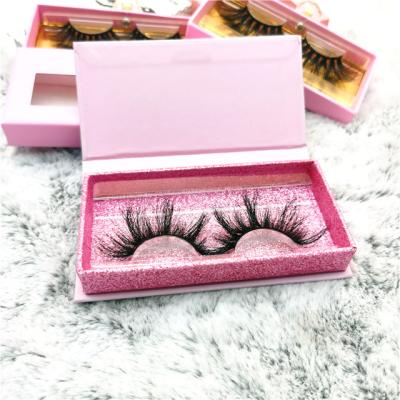 China Thick Thick Factory Directly Supply Long Real Natural Tapered Thick Mink Eyelashes Vendor With Customize 3D 5D 30MM Box for sale