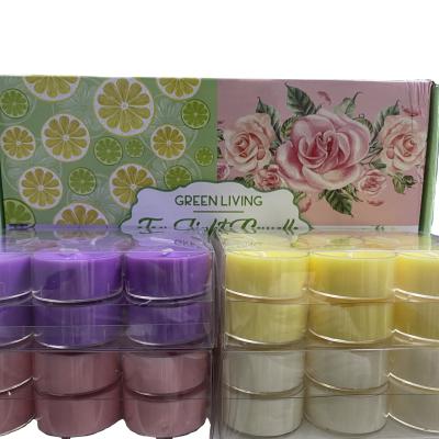 China Long Burning Time Mini Scent Cheap Colored Paraffin Solid/tealight Tea Light Candles For Wedding Decoration for sale