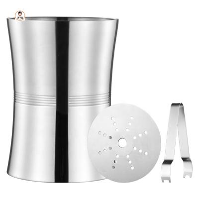 China Viable Creative Portable Stainless Steel Ice Bucket Wine Ice Bucket Champagne Bucket Beer for sale