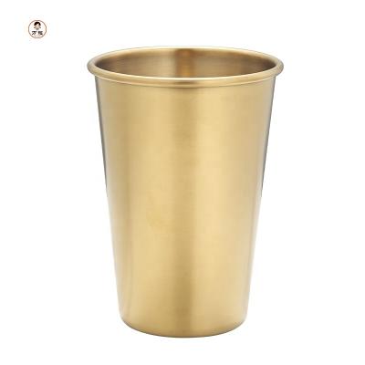 China Viable Hot Sale 304 Stainless Steel Juice Cup Coffee Cold Beer Korean Beverage Mugs for sale