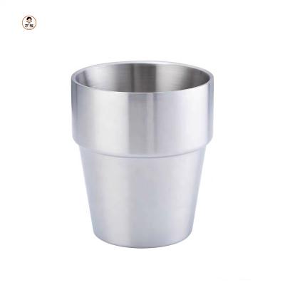 China China Supplier High Temperature Resistance Stainless Steel Tea Cup Modern Metal Non-slip Mug For Restaurant School for sale