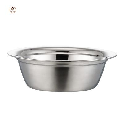 China Wholesale Sustainable Large Capacity Stainless Steel Pet Bowl 16-28cm Cat Bowl Food Feeder Bowls Food Storage for sale