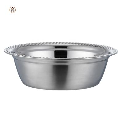 China Stainless Steel Pet Water Food Bowl Feeder Sustainable Hot Selling Easy Clean Bowl For Dogs And Cats for sale