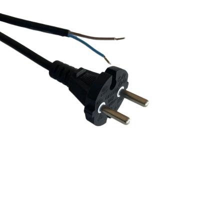 China Home Appliance 2 Pin Euro To EU Power Cord IEC Extension Cables Power Cable EU AC Current Ties 1.5M 2 Pin for sale