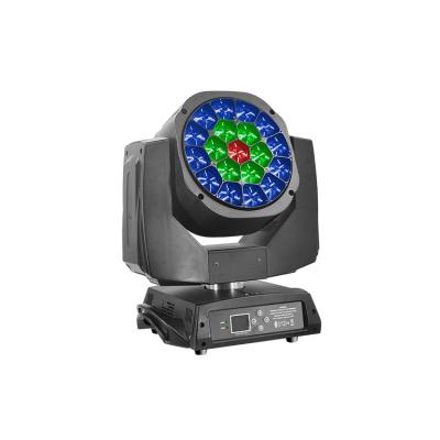 China Beam 400W 19 Bee Eyes RGBW Led Dj Light Moving Head Light With Sound Control Wash Effect Stage Light for sale