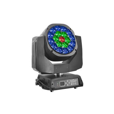 China Beam 400W 19 Bee Eyes RGBW Led Dj Light Moving Head Light With Sound Control Wash Effect Stage Light for sale