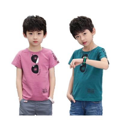 China Hip Hop 2020 Boys 100% Fresh New Cotton Tank Top Short Sleeve Printed T-shirt for sale