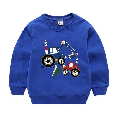 China Wholesale Kids Anti-wrinkle Cotton Breathable Cartoon Hoodies Creative Printing 100%cotton 1pcs Long Sleeve/OPP 100% Cotton Sweater 200pcs for sale