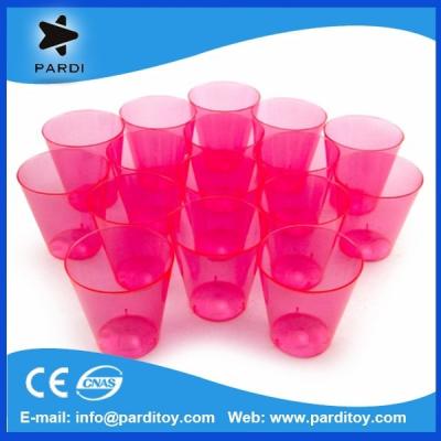 China Disposable 2oz Shot Glass Cheap Neon Plastic Cup Assorted Colors for sale