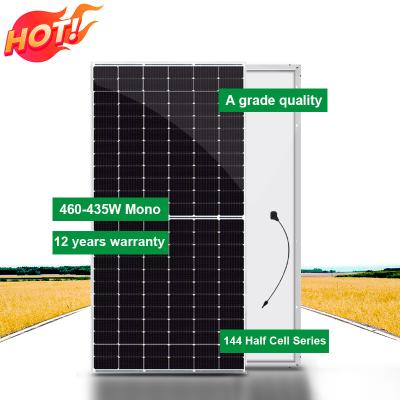 China cheapest home use solar power panel system suppliers 460 watt monocry 435w stalline solar panel monocry cost price GL-S144/M6H for sale