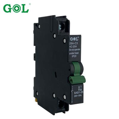 China high quality 1p 63a 230/240v load isolation switch price ac isolation switch SAS1-6A for sale