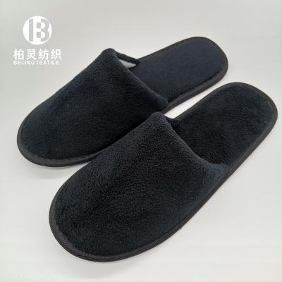 China Hotel Disposable Micro Coral Wholesale Manufacture Disposable Logo Customer Slipper Anti Fleece Slipper for sale