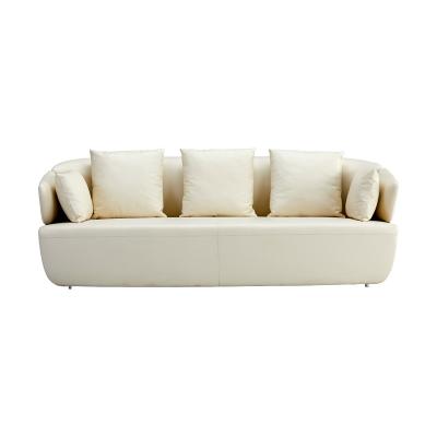 China Factory direct cheap prices high end modern leather luxury lounge three seater for sale