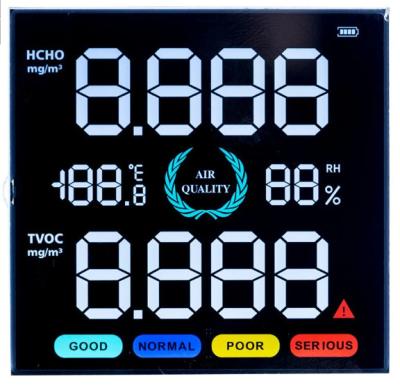 China VA Air Detector Negative LCD Display VDD 4.5V Negative Transmissive LCD Te koop