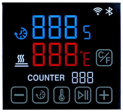 Cina Display LCD negativo VDD 5V Display LCD termostato bianco 12 in punto in vendita