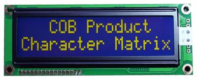 China 16*2 Character LCD Display Blue Background ODM COB Monochrome LCD Module à venda