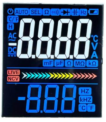 China Multimeter Customized VA LCD Panel VDD 3.3V Segment LCD Display for sale