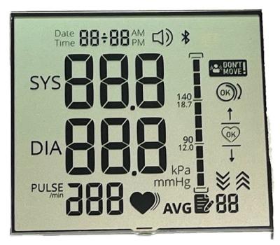 China TN-Schwarzweiß-LCD-Display VDD 3,3 V transflektiver LCD-Bildschirm zu verkaufen