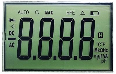 Китай Positive Transmissive 6 O′ Clock Segment LCD Display For Instrument продается