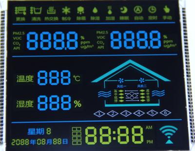 China angepasster Temperatur- und Luftfeuchtigkeitstransmitter BUTTON 7 Segment LCD Modul LCD Bildschirm 7 Segment LCD Display zu verkaufen