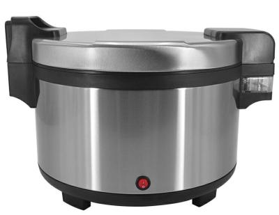 China Commercial Customized 14L Large Capacity Restaurant Stainless Steel Food Warmer 60 People Use Rice Warmer HJF-8002 for sale