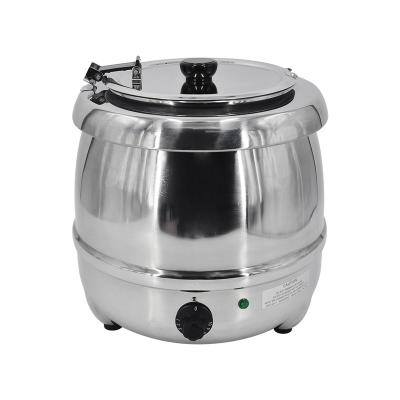 China High Quality Soup Kettle Maker 10L Hotel Large Capacity Direct Commercial Temperature Adjustable Easy Control Soup Kettle for sale