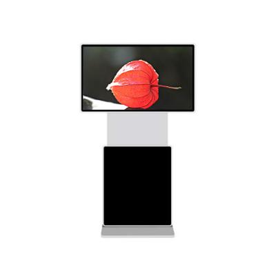 China Indoor Rotating Commercial Touch Screen LCD Advertising Display Screen Floor Stand 360 Degree Rotate Advertising Display Screen for sale