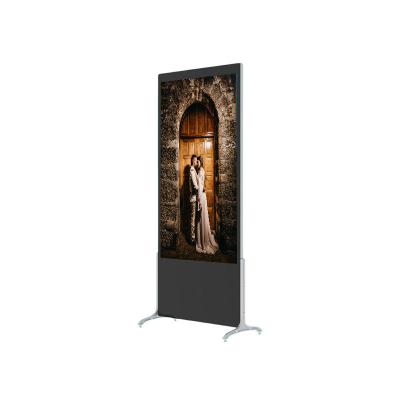 China Indoor Floor Standing Kiosk Indoor Digital Signage Ultra Thin 55 Inch High Definition Indoor Digital Signage Advertising LCD Screen for sale