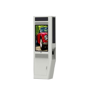 China Landing Advertising Machine HD Digital 65 Inch LCD Display Outdoor Waterproof Signage Screen Single Sided Signage Totem Screen for sale