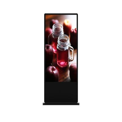 China 55 Inch Totem Floor Standing Advertising Display Board Waterproof Outdoor Digital Signage Screen Alt-thin Screen for sale