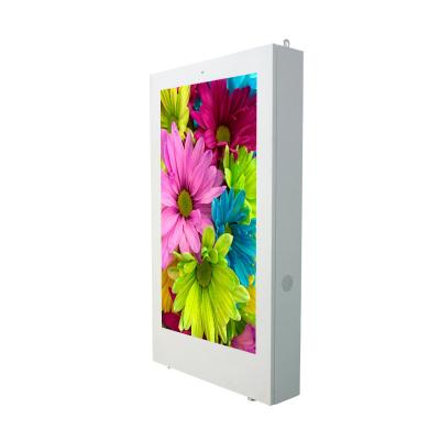 China 55 Inch Outdoor Advertising Signage LCD Screen Billboard Wall Hang Advertising Machine Wall Mount Waterproof Digital Screen for sale