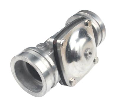 China Other 3inch Polished / Painted / Machined Three Way Pneumatic Inline Diaphragm Valve For Water Truck Parts for sale