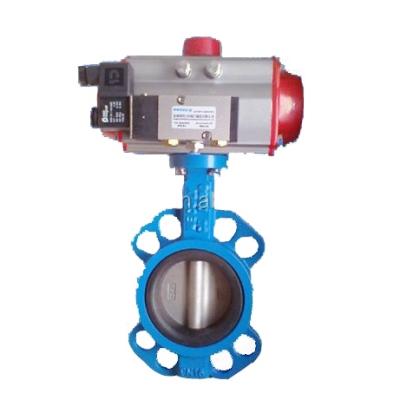 China General Type Pneumatic Wafer Butterfly Valve for sale