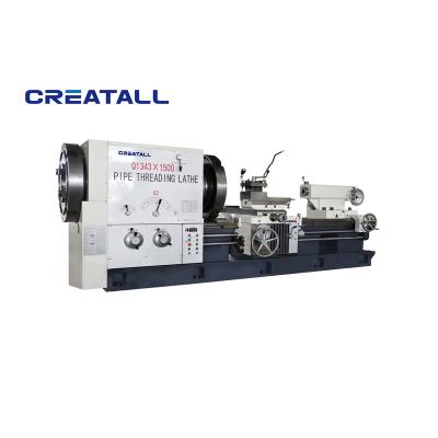 China Building Material Shops Manual Pipe Threading Lathe Q1343 Pipe Threading Metal Lathe Machine for sale