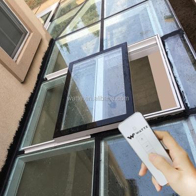 China Custom European Style Interior Office Home Roof Top Daylighting Skylight Sliding Glass Window Roof for sale