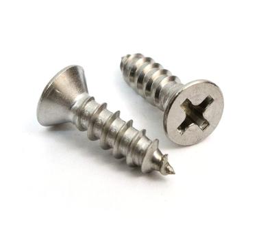 China Stainless Steel Flat Flat Head Cross Wood Screw for sale