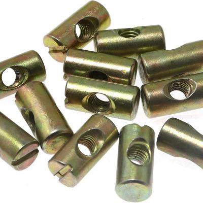 China Beds Carbon Steel Cross Pin Slotted Nut for sale