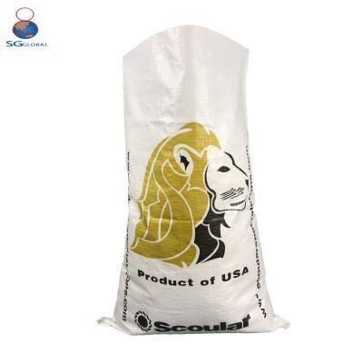 China Recyclable Heavy Duty Large Size Plastic Woven Bags Bags 100kg For Packing Corn for sale