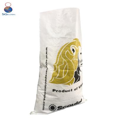 China Wholesale Custom Printed Logo Polypropylene Packaging 50kg Cement Bag Moisture Proof Bag Price for sale