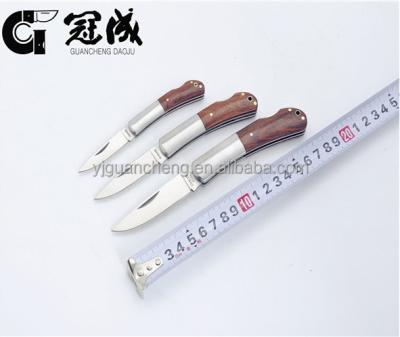 China Factory Direct Selling Non-variable Folding Knife Stainless With Wooden Handle for sale