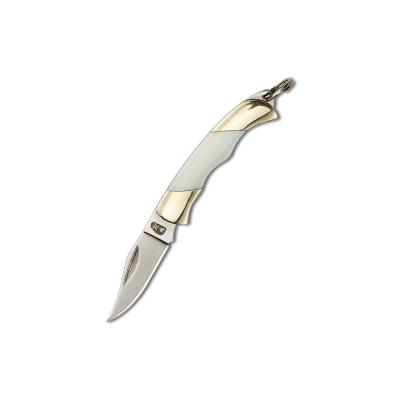 China Non-variable pocket knife with keychain BROOM handle multi-folding mini OEM customized LOGO stainless steel camping knife for sale