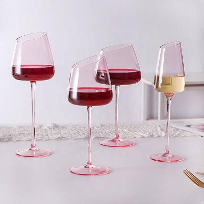 China Bump Shanxi NIS Sakura pink transparent hand crystal glass flamingo series bump tumbler for sale