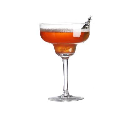 China Large Capacity Long Stem Thickened Long Stem Margarita Martini Glass Tall Cocktail Glass for sale