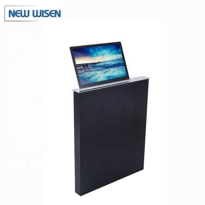 China Retractable Voting Table 15.6 Inch LCD Monitor Hidden Lift Mechanism With Microphone for sale