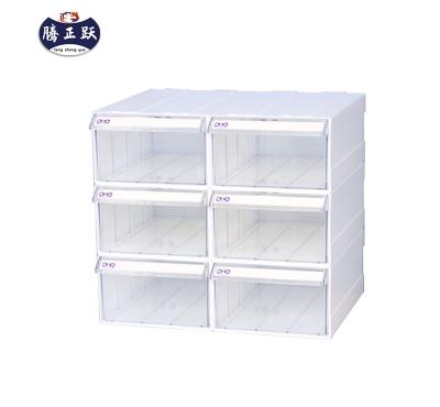 China Sustainable Wholesale Sturdy Desktop Organizer with Transparent Drawers for Efficient Drawer Storage of Office Supplies for sale